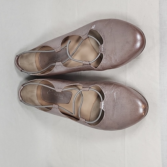 💚 Earthies Women's Essen Silver Elastic Cross Strap - Picture 2 of 9